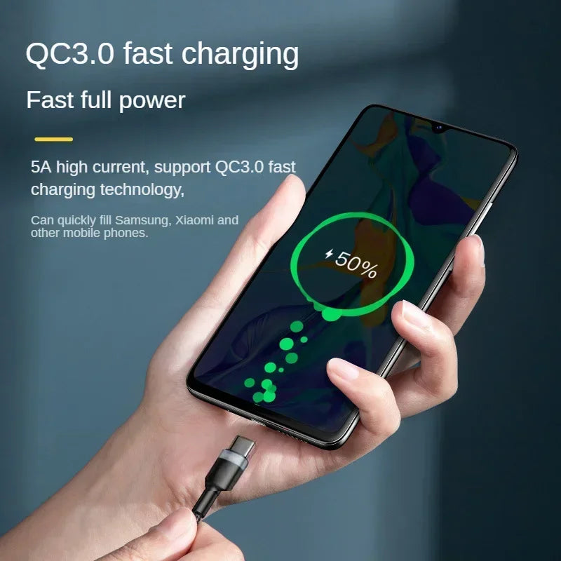 PD 120W Super Charging For Samsung S24 S23 USB C TO USB Type C Cable For iPhone 15 Plus Pro Max Xiaomi 11 4.0 Quick Fast Charger